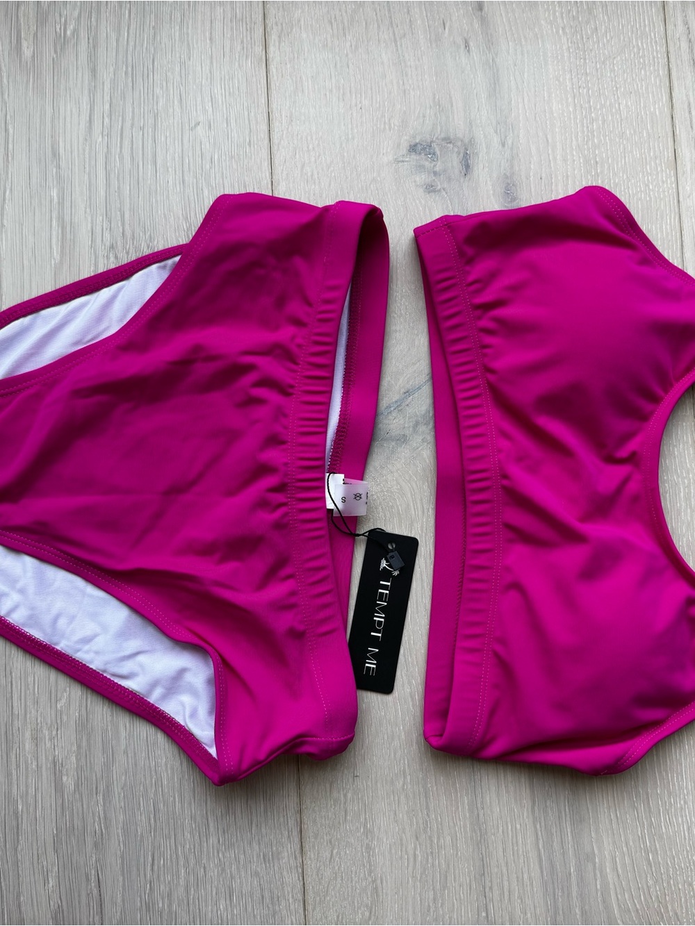 Tempt Me Fuchsia Two-Piece Bikini Set - Bold Pink Swim
